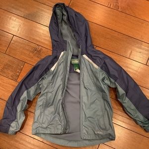 L.L.Bean boys size 8 lined raincoat